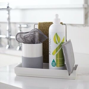 Norwex Porcelain Sink & Counter Organizer with Cup - Multiple uses!!